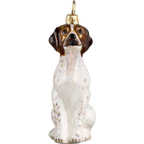 American Foxhound Polish Glass Christmas Ornament Dog Tree Decoration by Pinnacle Peak Trading Company