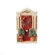 Raz Imports 5″ Red Festive Front Door Christmas Ornament