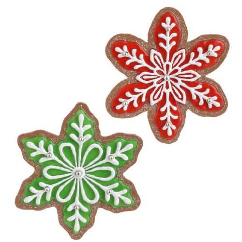 RAZ Imports – 6.5″ Gingerbread Snowflake Cookies