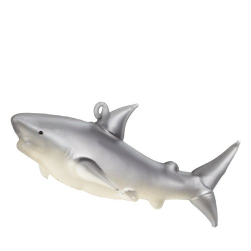 Coastal Great Shark Glass Holiday Christmas Ornament Midwest CBK