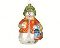 Cobane Studio LLC COBANEC240 Beachy Snow Guy Ornament