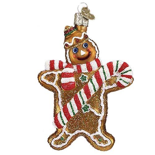 Old World Christmas Gingerbread Man Glass Ornament