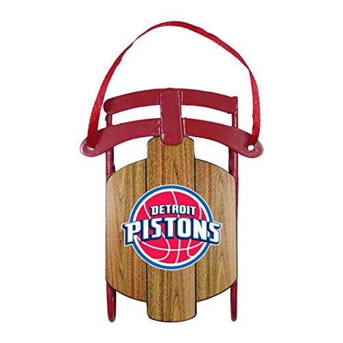 NBA Detroit Pistons Metal Sled Ornament