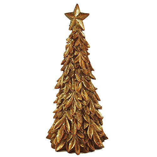 Resin Gold Christmas Tree with Star