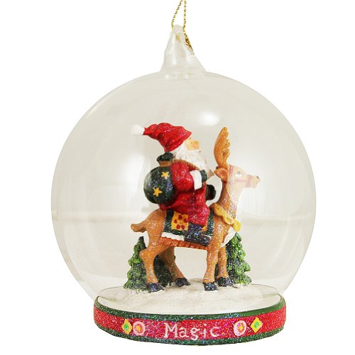 Mary Engelbreit Ornament Glass Globe Scene Magic 36-34264-C