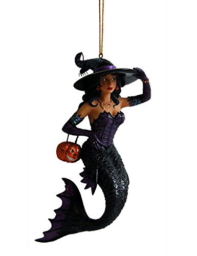 December Diamonds Willamina Witch Halloween Mermaid Ornament