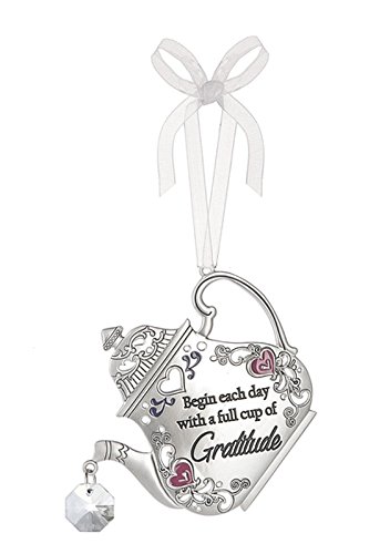 Begin Each Day With a Full Cup of Gratitude Teapot Ornament – By Ganz
