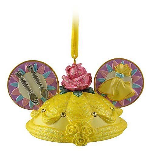 Disney Belle Mickey Mouse Ears Hat Ornament