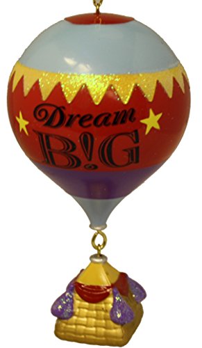 Hot Air Balloon Ornament w/ Saying Drean Big H9506-D by Kurt Adler