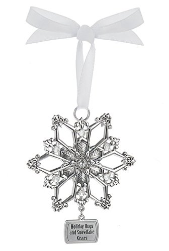Ganz Snowflake Ornament – Holiday Hugs and Snowflake Kisses