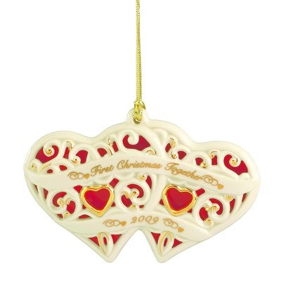 Lenox 2009 Together for Christmas Heart Ornament