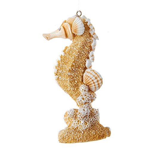 Christmas Ornament Sea-Life Sand and Shells Seahorse by Kurt Adler 4.25 inch