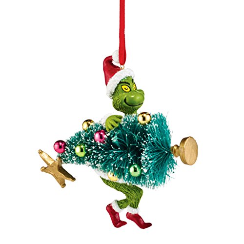 Department 56 Grinch Stealing Tree Ornament, 3.75″