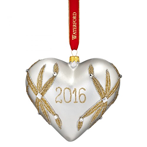 Waterford 2016 Holiday Heirloom Nostalgic Collection Our First Dated Lismore Heart Ornament