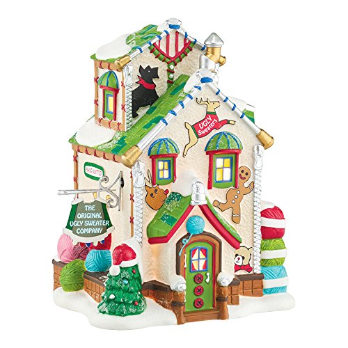 Department 56 North Pole Series Village the Original Ugly Sweater Light House, 6.3″