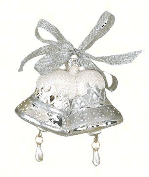 Cobane Studio LLC COBANEB252 Merry Bells Silver Ornament