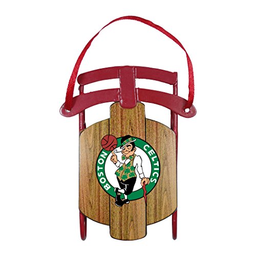 NBA Boston Celtics Metal Sled Ornament