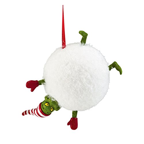 Department 56 Grinch Sports Snowball Ornament, 3.75″