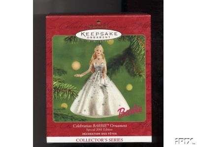 1 X Celebration Barbie Hallmark Ornament 2001 Special Edition