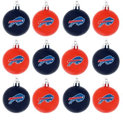 NFL Ball Ornament (Set of 12) NFL Team: Buffalo Bills