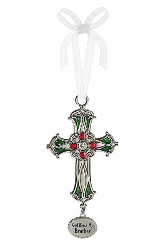 Ganz Cross Ornament – God Bless My Brother