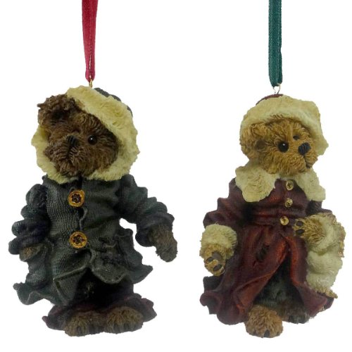 Boyds Bears Resin Matthew And Bailey Ornaments Christmas Bearstone – Resin 3.25 IN