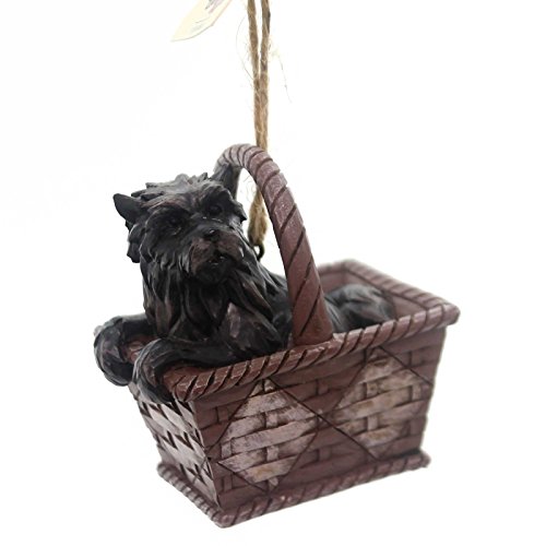 Enesco Jim Shore Hanging Ornament – Toto in Basket