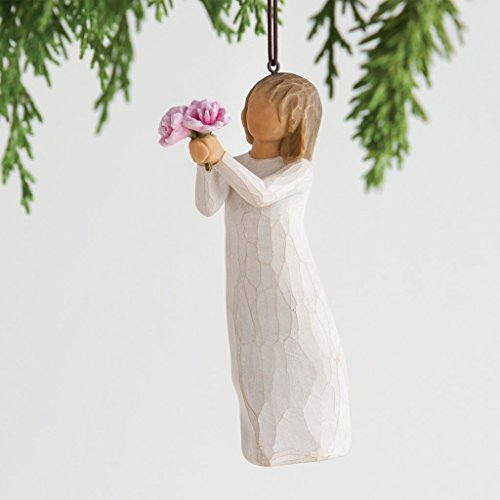 Willow Tree Thank You Holding Flowers Christmas Ornament 27574 Susan Lordi New