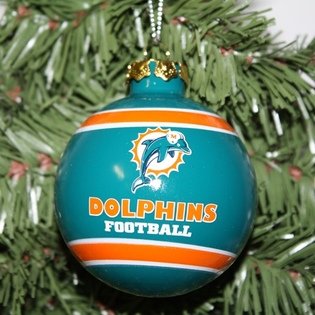 Forever Glass Ball Ornament Dolphins