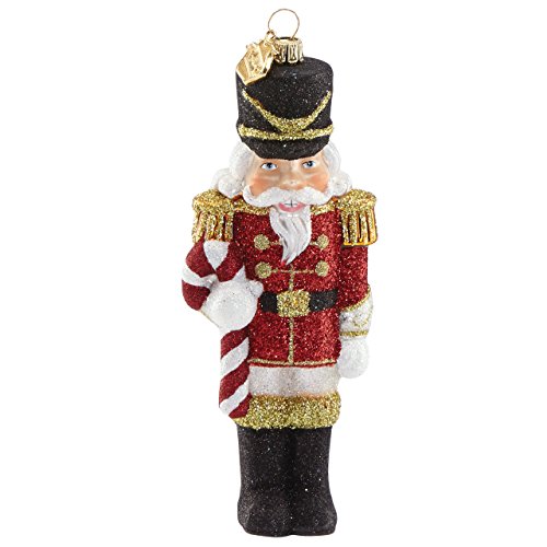 Reed & Barton Jingle All The Way Nutcracker with Candy Cane Figural Ornament