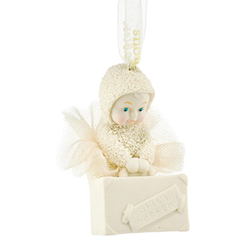 Snowbabies Girls Weekend Baby with Suitcase Porcelain Christmas Ornament 4051944