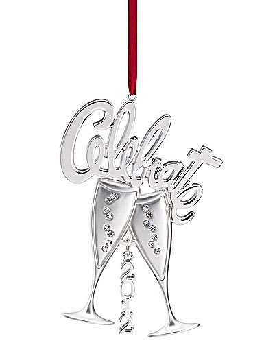 Lenox Christmas Metal Ornaments 2012 Celebrate Flutes