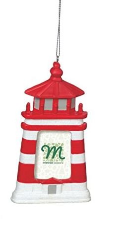 Lighthouse Red Photo Holder Ornament