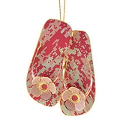 Chemart USN Pink Digital Flip Flop Ornament Hisbicus 54543