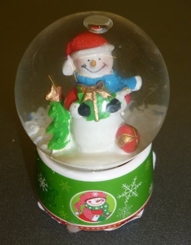 Pms 6cm Snowglobe With Christmas Scene – Snowman Design (pm194)