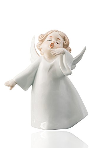 Singing Little Baby Angel Cherub Porcelain Figurine Statuette Figure Christmas Collectibles