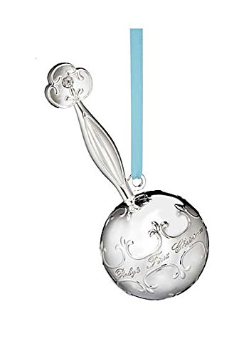 Waterford 2016 Silver Baby’s First Rattle Ornament
