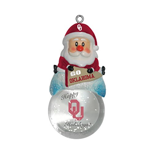 NCAA Oklahoma Sooners Snow Globe Ornament