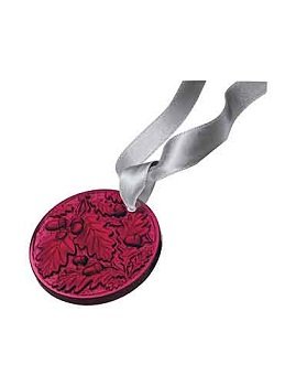 Lalique 2016 Annual Christmas Ornament Chene, Red