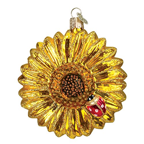 Old World Christmas Sunflower Glass Blown Ornament