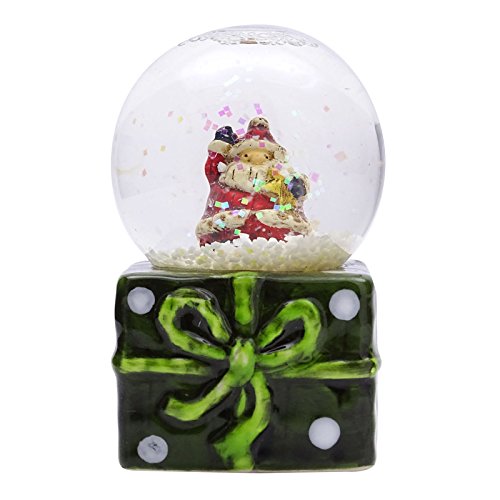 Decorative Santa Claus Snow Globe Dome Paper Weight Christmas Gift Table Decor