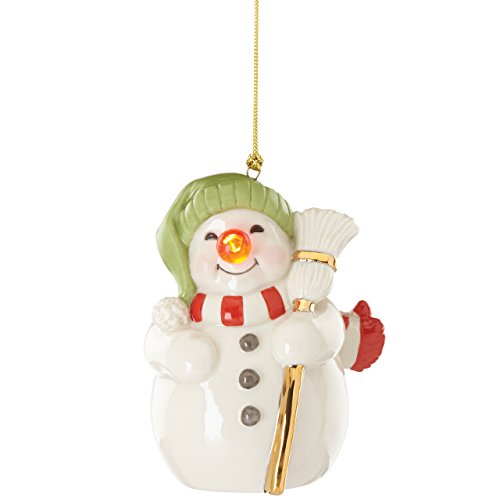 Lenox Blinking All The Way Snowman Ornament