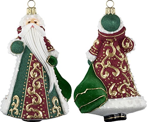 Glitterazzi Regal Royale Santa Ornament by Joy to the World