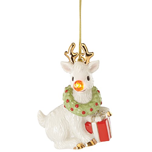 Lenox Blinking All The Way Reindeer Ornament