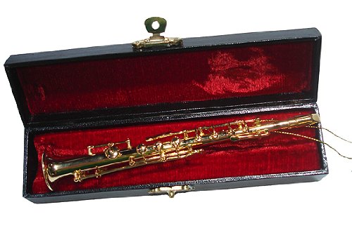 6″ Seasons of Elegance Brass Clarinet Musical Instrument Christmas Ornament