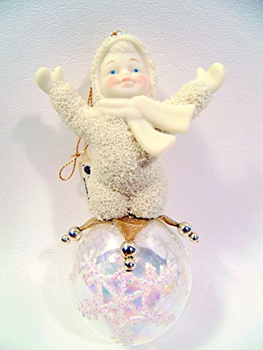 Snowbabies Ornament “Standing on Clear Snowflake Ball”