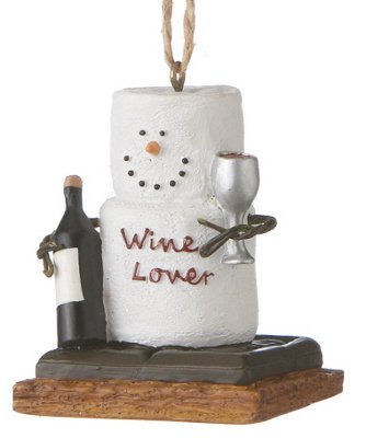 Christmas Decoration S’mores Wine Lover Christmas/Everyday Ornament