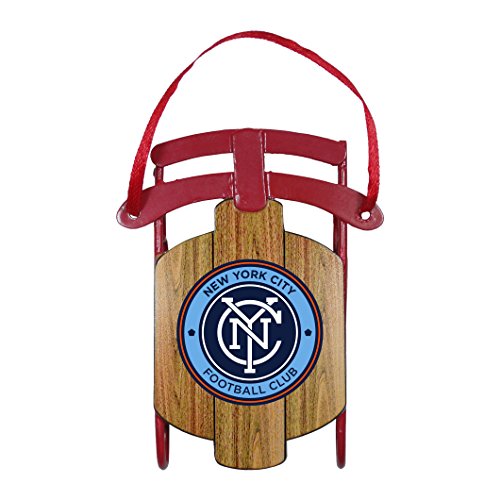 MLS New York CITY FC Metal Sled Ornament