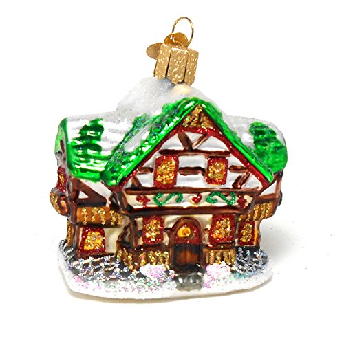 Alpine House Mouth Blown Glass Old World Christmas Ornament
