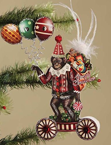 Bethany Lowe Vintage Inspired Scrapbook Hanging Ornaments (Monkey)